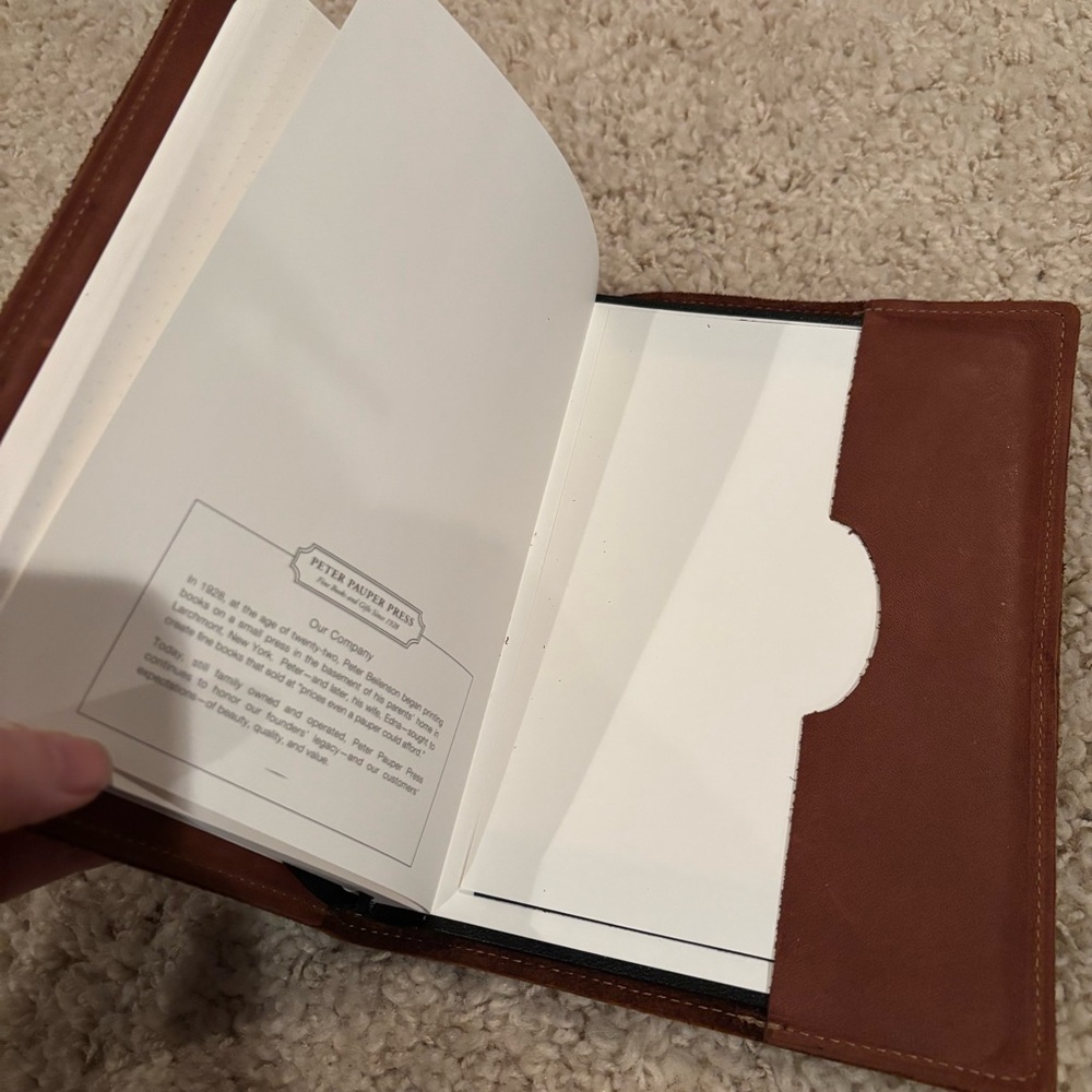 Holtz Leather Co. Thick Brown Full Grain Leather Bound Writing Journal Notebook - Picture 5 of 10